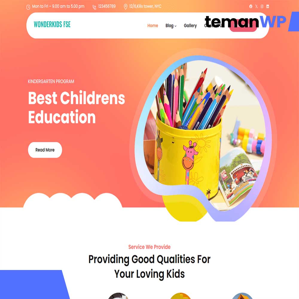 Wonderkids FSE.1.0 – Theme WordPress
