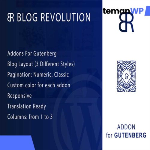 Blog Revolution for Gutenberg WordPress Plugin
