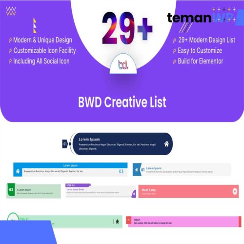 BWD Creative List