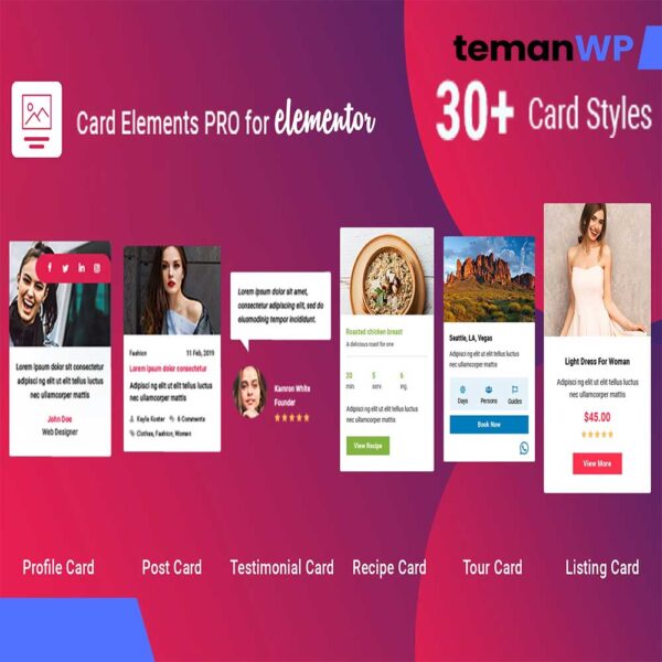 Card Elements Pro for Elementor